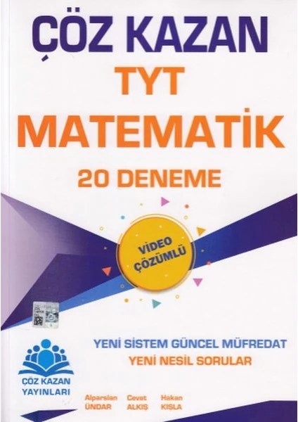 Çöz Kazan Yayınları TYT Matematik 20 Deneme Sınavı