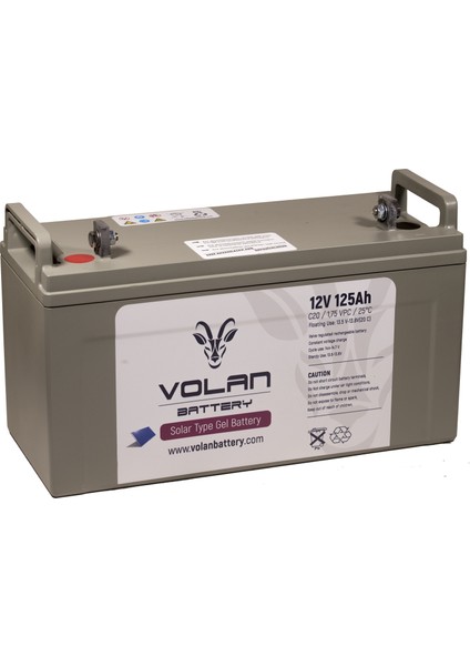 Volan Battery 12 Volt 125 Ah (Amper) Jel Akü