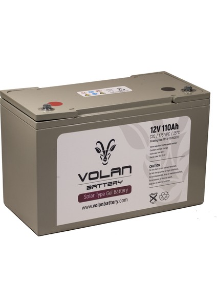 Volan Battery 12 Volt 110 Ah (Amper) Jel Akü