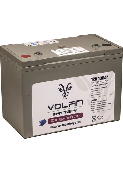 Volan Battery 12 Volt 100 Ah (Amper) Jel Akü