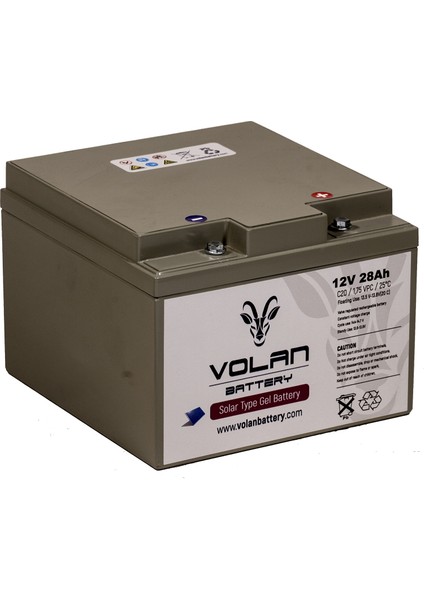 Volan Battery 12 Volt 28 Ah (Amper) Jel Akü