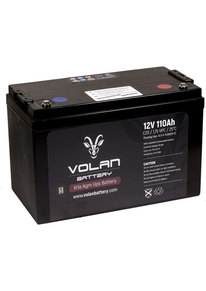 Volan Battery 12 Volt 110 Ah (Amper) Kuru Akü