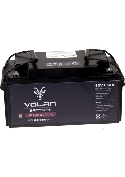 Volan Battery 12 Volt 65 Ah (Amper) Kuru Akü