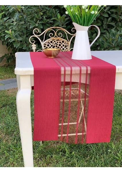 Bordo Lazer Kesim Modern Runner