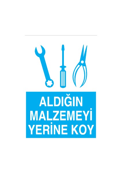 Aldığın Malzemeyi Yerine Koy Sticker-Folyo