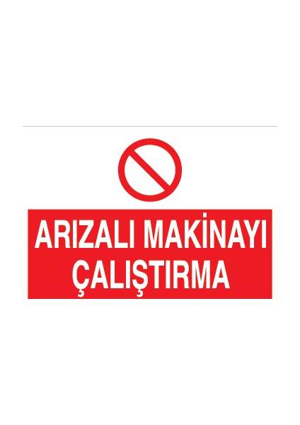 Arızalı Makinayı Çalıştırma Sticker-Folyo