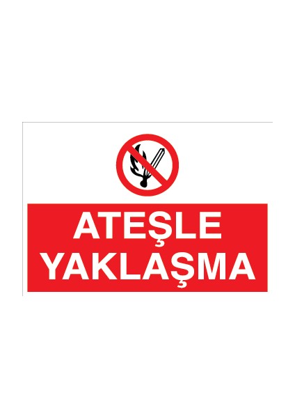 Ateşle Yaklaşma Sticker-Folyo