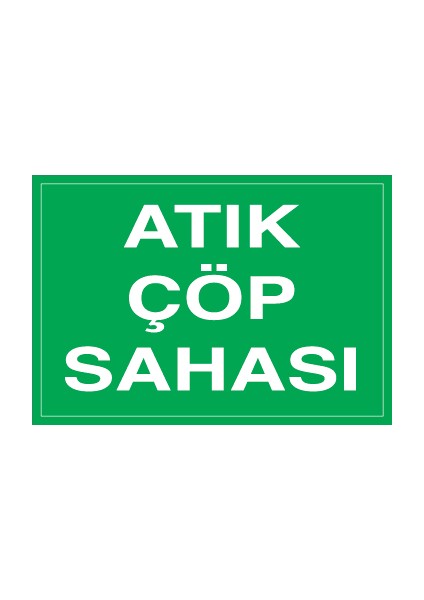 Canis Etiket Atık Çöp Sahası Sticker-Folyo