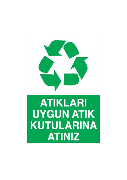 Atıkları Uygun Atık Kutularına Atınız Dekota