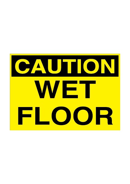 Caution Wet Floor Sticker-Folyo