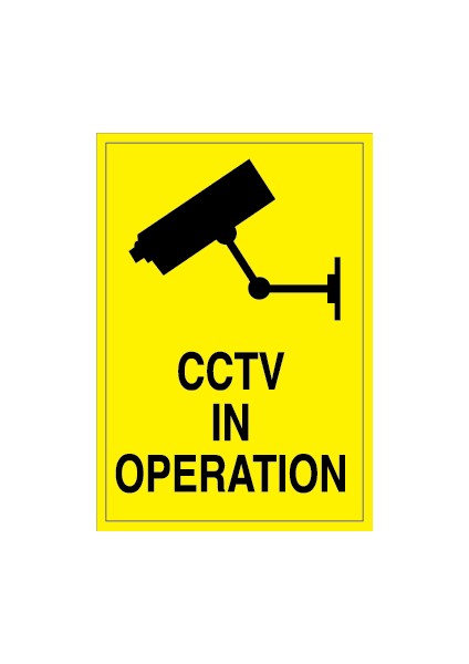 Cctv In Operation Sticker-Folyo