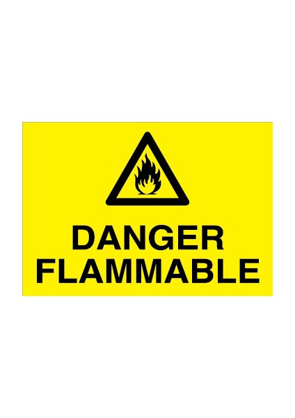 Danger Flammable Alüminyum