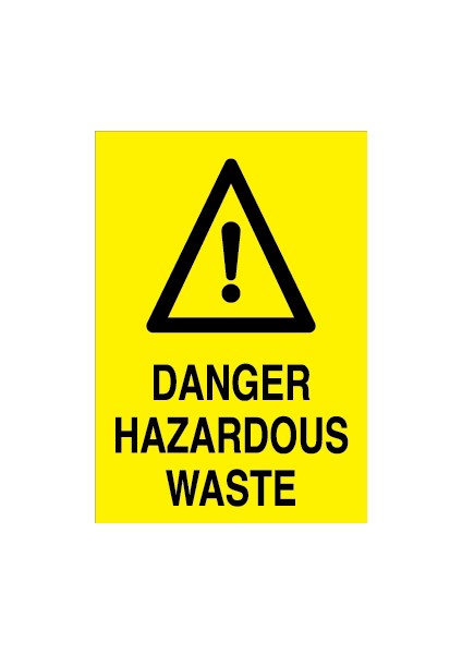 Danger Hazardous Waste Sticker-Folyo