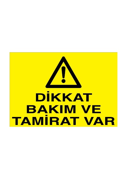 Dikkat Bakım ve Tamirat Var Pvc-Leksan