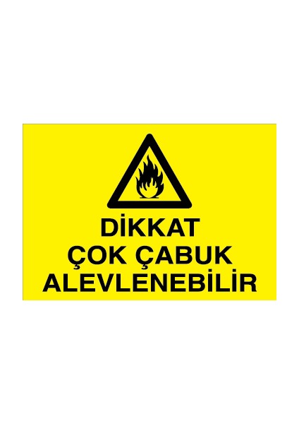 Dikkat Çok Çabuk Alevlenebilir Pvc-Leksan