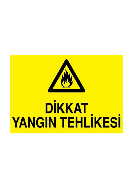 Dikkat Yangın Tehlikesi Alüminyum