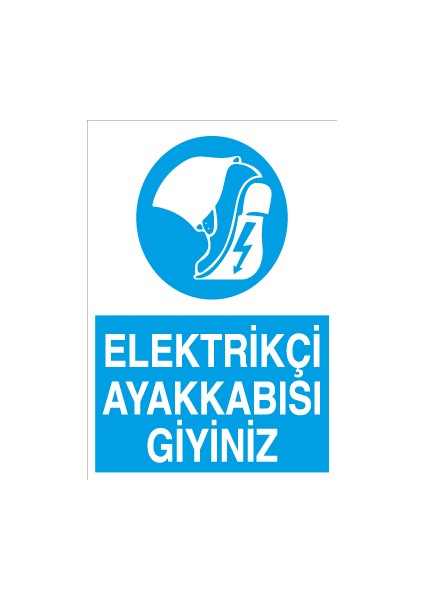 Elektrikçi Ayakkabısı Giyiniz Alüminyum