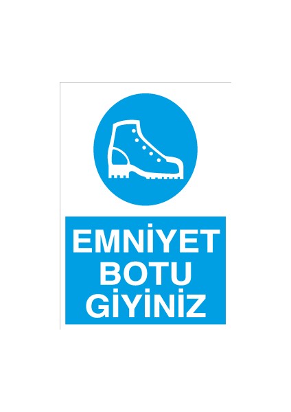 Canis Etiket Emniyet Botu Giyiniz Dekota