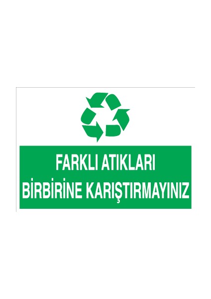 Farklı Atıkları Birbirine Karıştırmayınız Pvc-Leksan