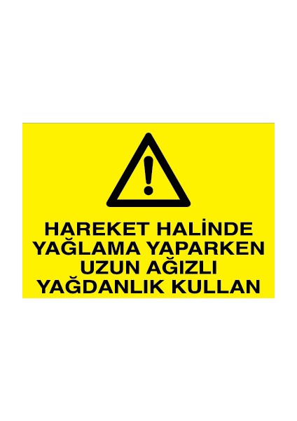 Hareket Halinde Yağlama Yaparken Uzun Ağızlı Yağdanlık Kullan Pvc-Leksan