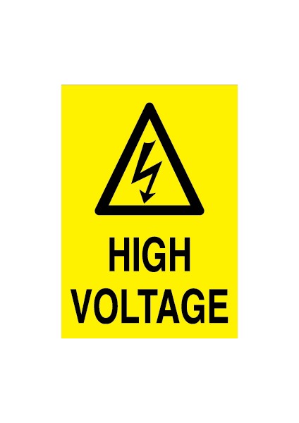 High Voltage Sticker-Folyo