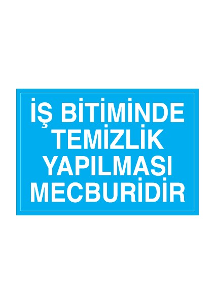 Iş Bitiminde Temizlik Yapılması Mecburidir Alüminyum