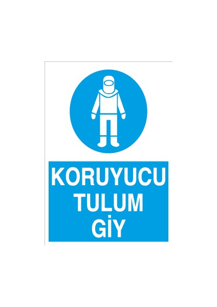 Koruyucu Tulum Giy Sticker-Folyo