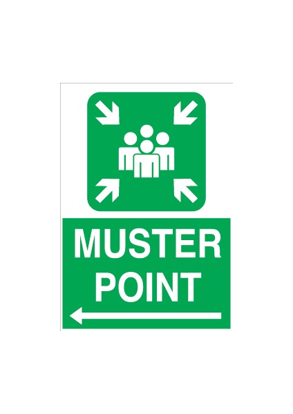Muster Point Left Direction Alüminyum