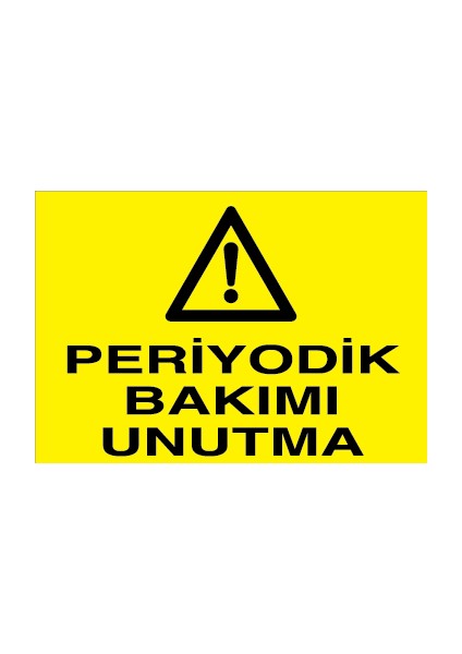 Periyodik Bakımı Unutma Pvc-Leksan