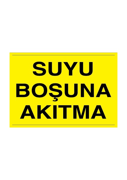 Suyu Boşuna Akıtma Alüminyum