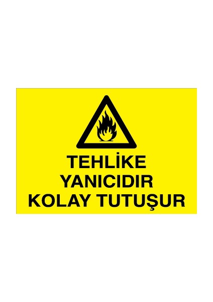Tehlike Yanıcıdır Kolay Tutuşur Alüminyum