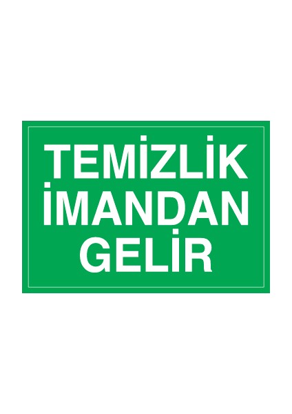Temizlik Imandan Gelir Pvc-Leksan