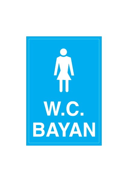 W.c. Bayan Sticker-Folyo