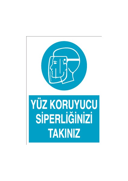 Yüz Koruyucu Siperliğinizi Takınız Alüminyum