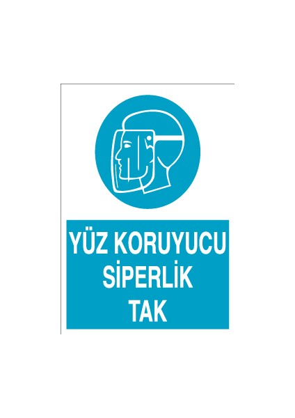 Yüz Koruyucu Siperlik Tak Sticker-Folyo