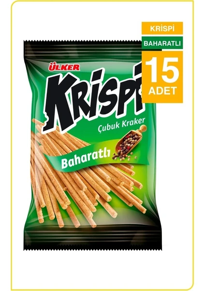 Krispi Baharatlı Kraker 15 Adet