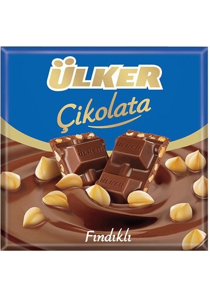 Çikolata Fındıklı Kare 70 gr x 6 Adet