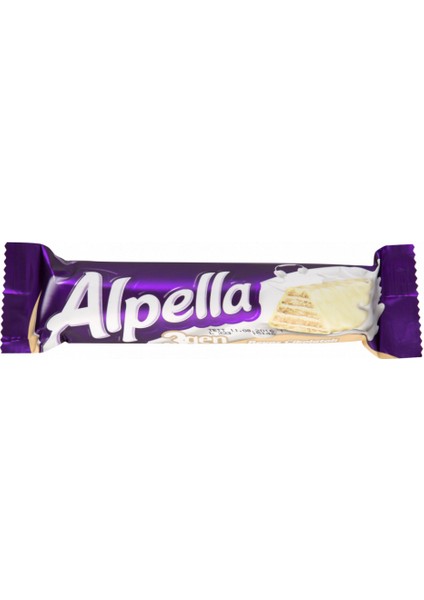 Alpella 3Gen Beyaz Çikolatalı Gofret 28 gr x 48 Adet