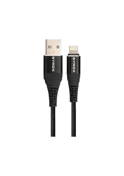 SYX-C88 Lightning 2A Metal Başlıklı Şarj ve Data Kablosu 1 mt