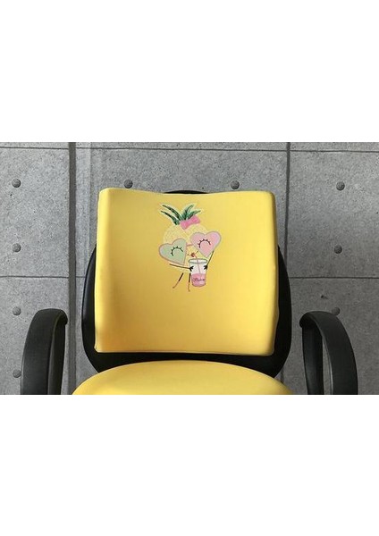 Office Küp Bel Yastığı Ofis Koltuk Minderi Sarı Ananas fiyatları