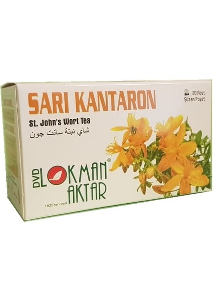 Sarı Kantaron Çayı 20'li Süzen Poşet Net 40gr