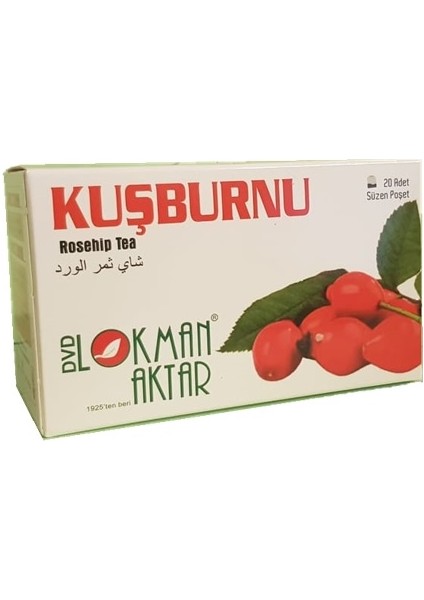 Kuşburnu Çayı 20'li Süzen Poşet Net 40gr