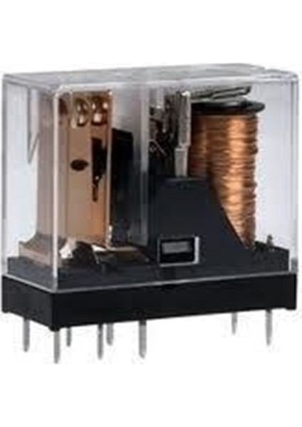 24Volt 5Amper Şeffaf Çift Kontak Röle 8 Pin