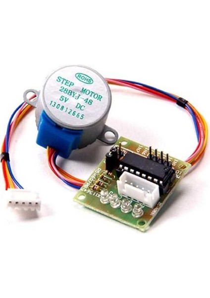 28 Byj-48 Redüktörlü Step Motor Ve Uln2003A Step Motor Sürücü Kartı