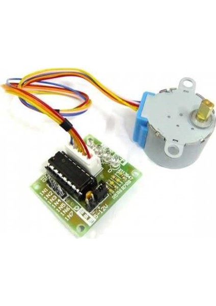 28 Byj-48 Redüktörlü Step Motor Ve Uln2003A Step Motor Sürücü Kartı