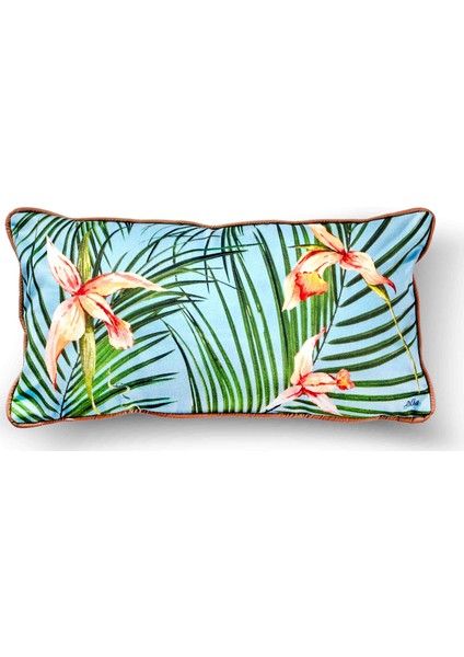 Tropik Yastık - Parrot Mavi 40 x 20cm