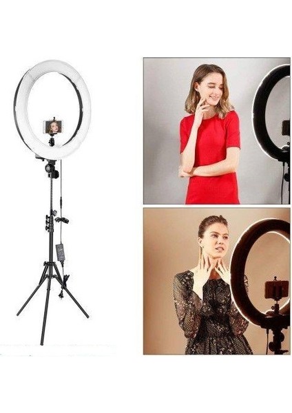 10" Kuaför Makyaj Youtube Çekimleri Ring Light Sürekli 10 Inç Işık 2m Stand