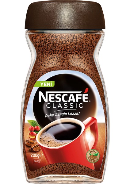 Nescafé Classic Çözünebilir Kahve 200gr Kavanoz