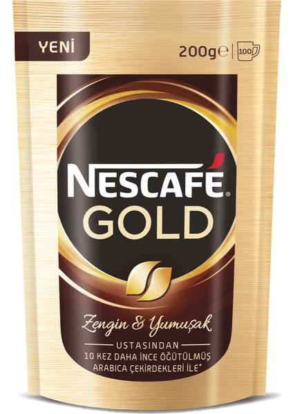 Nescafé Gold Çözünebilir Kahve 200 Gr