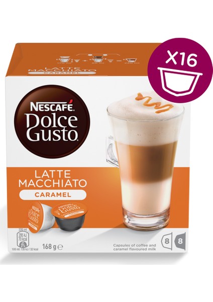 Dolce Gusto Caramel Latte Macchiato 16 Kapsül